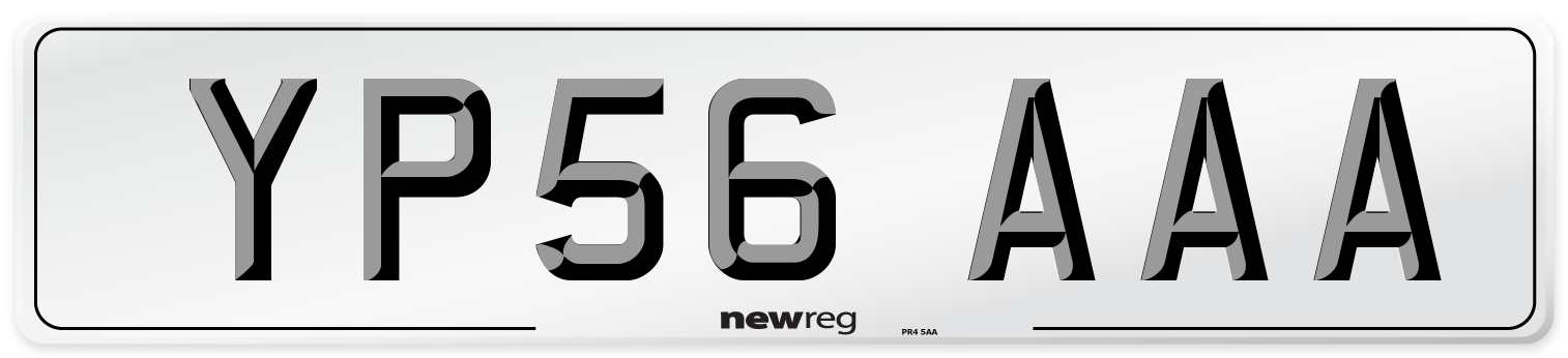 YP56 AAA Number Plate from New Reg